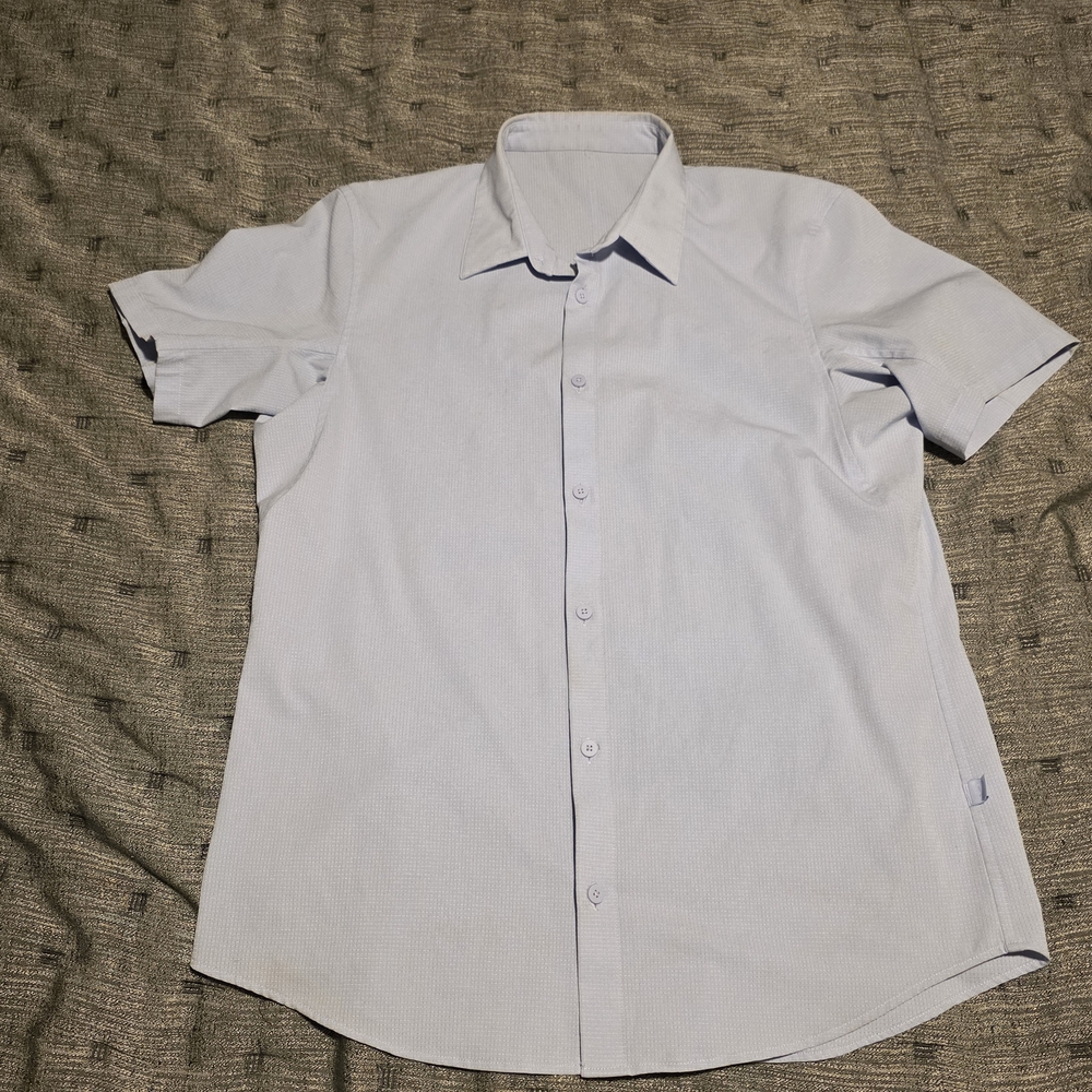 lululemon athletica Men's Light Gray Button Down Shirt